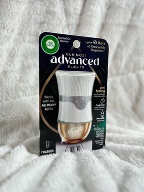 2pc Air Wick Advanced Plug-In Scented Oil Warmer - White & Gold